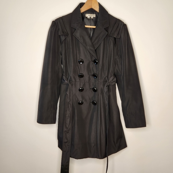 Women’s Black Trench Coat - Picture 4 of 8